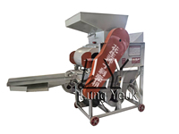 Machine commerciale automatique de décorticage et d'écosage des graines d'arachides 150 kg/h avec moteur – Décortiqueuse d'arachides