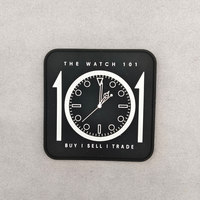 Patch en silicone personnalisé imperméable 3D en relief pour vêtements d'extérieur, badge carré à coudre, accessoires vestimentaires, vente en gros OEM