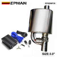 EPMAN Auspuff-Schalldämpfer mit Ablassventil Elektrischer Catback-Auspuff mit Fernbedienung Set 2"/2,25"/2,5"/2,75"/3\" EPQDMF