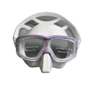 Masque de plongée sous-marine, plongée profonde, snorkeling, apnée, anti-buée, large <span class=keywords><strong>champ</strong></span> de vision, faible volume, lentilles en résine, style sirène, ensemble de masques - Product Image 4