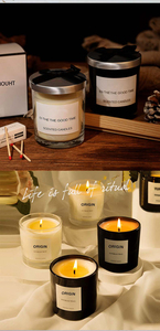 Nến thơm thủ công làm từ sáp đậu nành, nhãn hiệu riêng, bán buôn số lượng lớn, lọ thủy tinh trắng đen, trang trí nhà cửa, quà tặng ngày Valentine - Product Image 6