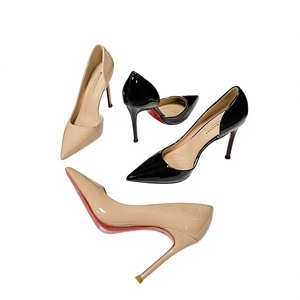 <span class=keywords><strong>Scarpe</strong></span> Estive da Donna con <span class=keywords><strong>Tacco</strong></span> Alto e Punta Affusolata in Vernice Rossa con Chiusura a Zip, <span class=keywords><strong>Tacco</strong></span> a Spillo Super Alto per un Comfort Ottimale - Product Image 1
