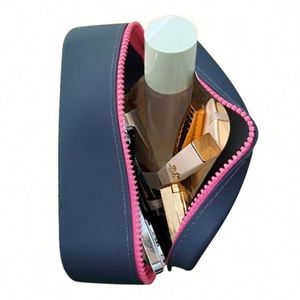 Women's Waterproof Silicone <b>Makeup</b> Bag Fashion Crossbody Cosmetic <b>Case</b> With Zipper Closure Coin Purse and <b>Brush</b> Pouch - Product Image 2