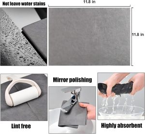 Paños de Limpieza Multifuncionales de Microfibra Cuadrados, Gruesos, Sin Rayas, de Secado Rápido y Ecológicos para Cocina, Venta al Por Mayor - Product Image 3
