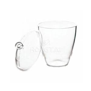 معمل RONGTAI الكوارتز المصهر السيليكا بوتقة موزع الصين RT091 بوتقة زجاج الكوارتز الشفاف مع غطاء حلقة - Product Image 4