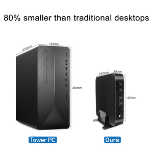 มินิพีซีสำหรับสำนักงาน4700HQ I7 I5 4200เมตร Intel Core 4th WiFi HD VGA core ธุรกิจไม่มีพัดลมอุตสาหกรรม - Product Image 6