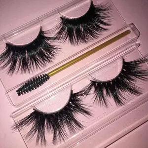 Lashes ücretsiz örnek 25 mm 5d vizon kirpik toptan 3d vizon kirpik % 100% vizon kirpik şerit