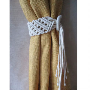 Attache-<span class=keywords><strong>rideau</strong></span> décorative fantaisie en dentelle avec perles et pompons, nouvelle collection, pour chambre et salon – Qualité supérieure - Product Image 5