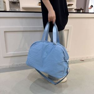 Simple Plain Color Travel Bags Lightweight Luggage Bags Custom Logo Outdoor Fitness <b>Storage</b> Bag - Product Image 6