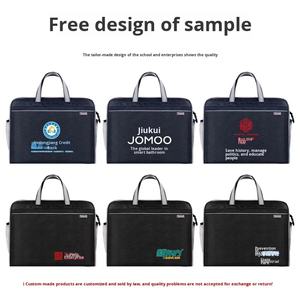 Bolso de Mano para Hombre de Gran Capacidad con Logotipo Personalizado, Cierre Impermeable, Maletín Portátil, Bolso Privado para Abogado - Product Image 3