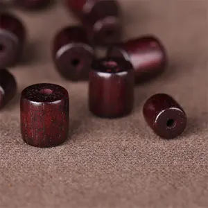 Red sandalwood bucket bead accessories bucket shaped handmade DIY jewelry beading