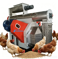 Machine de fabrication de granulés d'aliments pour volailles et porcs de haute qualité, moulin à granulés d'aliments pour volailles, ligne de production de granulés d'aliments à matrice annulaire