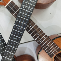 For 18 Fret 23-Inch Concert Ukulele Solid Rosewood Dots Inlay Fingerboard Replacement Stringed Instruments Parts