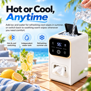 <b>Electric</b> Hot and Cold Towel Warmer <b>Portable</b> Towel <b>Heater</b> with Independent Water Tank Touch Screen for Salon Spa Household - Product Image 1