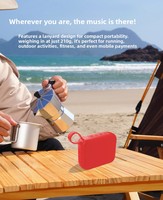 Top-Verkäufe GO4 für 5.3 Lautsprecher Kabelloser Tragbarer Outdoor-Sport-Mini-Subwoofer 5W Ausgangsleistung Heim-Audio Eingebautes Mikrofon Kompaktes Geschenk