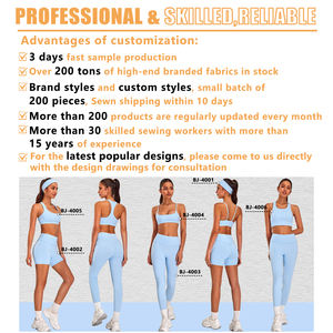 XW-TZ7137-2 personalizzato in due pezzi giacca senza cuciture Sarunch Shorts Activewear allenamento donna V vita pantaloncini Yoga palestra Fitness Yoga set - Product Image 6