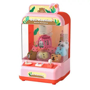Sıcak Mini pençe makinesi vinç oyunu oyuncaklar pençe makinesi çocuklar için peluş oyuncaklar ile çocuklar için