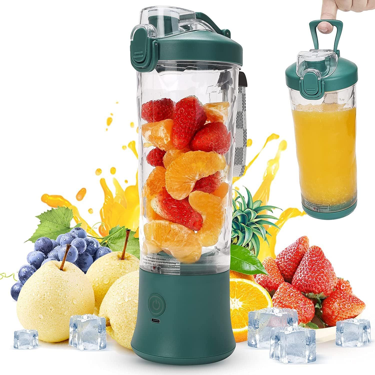 Wholesale New Design Juicer Blender Waterproof 600ML Blender Mixer Blend Mode and Pulse Mode 2 in 1 Portable Blender · image 2
