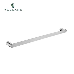 Hotel Commercial modern design wall mounted stainless steel single towel bar for bathroom