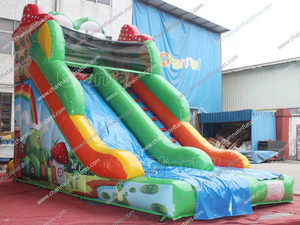 Tobogán inflable <span class=keywords><strong>de</strong></span> rana hongo, logotipo personalizado, castillo inflable <span class=keywords><strong>de</strong></span> <span class=keywords><strong>Lilo</strong></span> que rebota, alquiler <span class=keywords><strong>de</strong></span> fiestas al aire libre, juguete <span class=keywords><strong>de</strong></span> salto <span class=keywords><strong>de</strong></span> negocios para niños - Product Image 2