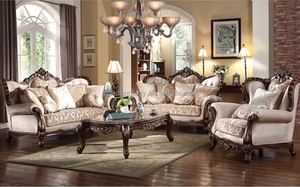 Ensemble de canapés de salon en bois massif de qualité supérieure - avec housse de canapé design, meubles de salon très vendus pour la <span class=keywords><strong>d</strong></span>écoration de la maison et de l'hôtel - Product Image 6