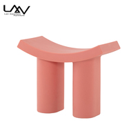 Tabouret pour enfants de couleur macaron en gros, tabouret de salon, petit tabouret antidérapant, tabouret en plastique court