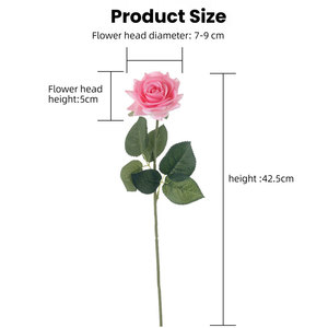 Rosa Artificial de Tacto Real, Regalo, Arreglos Florales de Larga Duración para Bodas, Ramo de Novia, Impermeable, Estilo Europeo - Product Image 4