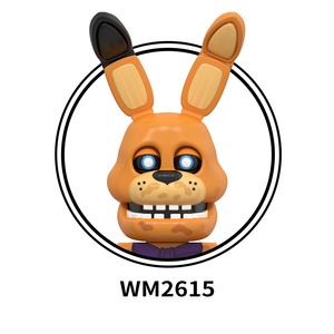 WM6170 <span class=keywords><strong>FNAF</strong></span> Five Nights at Freddy's Chica Mike Abby Spring Bonnie Golden Freddy Foxy Mini Blocs de Construction Éducatifs pour Enfants - Product Image 5