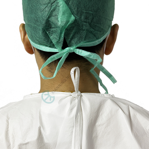 04G robe d'<span class=keywords><strong>isolation</strong></span> jetable microporeuse blanche - Product Image 5