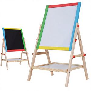 <span class=keywords><strong>Tableau</strong></span> magnétique double face multifonctionnel pour enfants, en bois, pour dessin, graffiti et <span class=keywords><strong>peinture</strong></span>, <span class=keywords><strong>tableau</strong></span> <span class=keywords><strong>noir</strong></span> deux-en-un - Product Image 1
