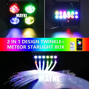 Kit de plafonnier de <span class=keywords><strong>voiture</strong></span> 36W 4 ports Twinkle RGBW effet étoile filante, contrôle par application, éclairage de plafond en fibre optique - Product Image 3
