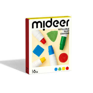 Krayon Sutra Isi Ulang Mideer 6 Warna Set Krayon yang Dapat Dicuci untuk Mainan Anak - Product Image 1