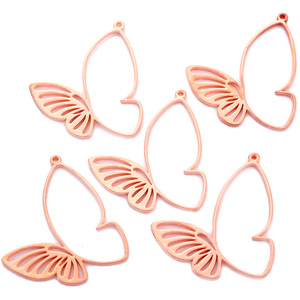 Charmes de papillon creux en <span class=keywords><strong>filigrane</strong></span> simples et élégants pour collier boucles d'oreilles pendentif accessoires de bijoux à bricoler soi-même - Product Image 6