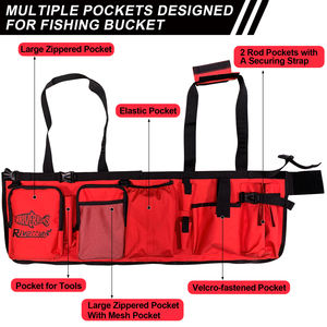 Cubo de pesca en hielo sin logotipo, organizador de herramientas, cubo ajustable, bolsa de aparejos <span class=keywords><strong>Caddy</strong></span> con soporte de alicates para cubo de 5 galones 10F-4003 (B07) - Product Image 4