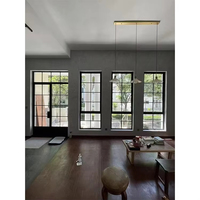 Ventana Corredera Fija de Diseño Arqueado Francés, Moderna, de Aleación de Aluminio, Personalizada, Interior/Exterior, para Jardín, Resistente al Viento