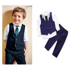 Abbigliamento per bambini all'ingrosso cool toddler boys abbigliamento british wind abito formale abbigliamento per bambini per bambini
