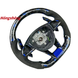 <span class=keywords><strong>Volant</strong></span> en fibre de carbone forgé bleu personnalisé pour <span class=keywords><strong>Mercedes</strong></span> CLA W204 C63 W212 W218 W207 W172 SLK W217 GLK W205 - Product Image 2