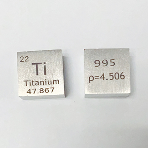 Cubes en titane pur 99.6% <span class=keywords><strong>Ti</strong></span> 24.5*24.5*24.5mm Cubes pour collection - Product Image 2