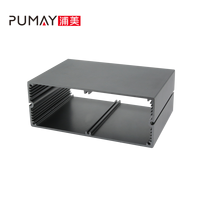 PA146 131*50 PUMAY Boîtier transparent en aluminium pour PC, avec poignées de transport, certifié ROSH, pour équipe de contrôle qualité professionnelle