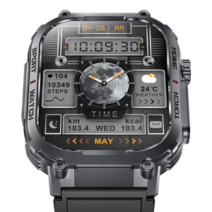 2025 S320B Người Đàn Ông Thông Minh Đồng Hồ 2.02 Inch TFT Màn Hình Ngoài Trời Đèn Pin 3ATM Không Thấm Nước Bt Cuộc Gọi Tập Thể Dục Tracker Android IOS - Product Image 1