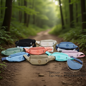 BOLSOS Riñonera Impermeable de Color Sólido, Bolso de Pecho 33x16x7.5cm para Almacenamiento en Viajes al Aire Libre - Product Image 2