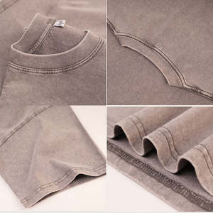 เสื้อยืดวินเทจหรูหราขายส่ง ผ้าหนา 250GSM คอตตอน 100% คอกลม พรีเมียม ยูนิเซ็กส์ - Product Image 3