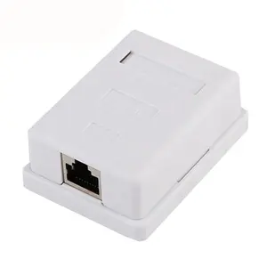 RJ45 8P8C STP 1/2 ميناء Cat5e cat6 سطح مربع