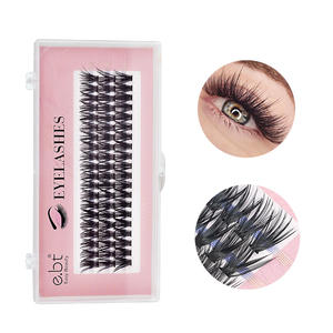 थोक प्रोमो प्रशंसक ने व्यक्तिगत गर्मी बंधुआ मात्रा पलक 40 डी फ्लेयर लाइश क्लस्टर पलक विस्तार - Product Image 1