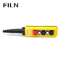 Interrupteur à bouton poussoir de commande suspendu, une vitesse, deux vitesses, 250V, protection IP65, application grue, 30A, SÉRIE XAC