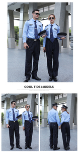 An Ninh phù hợp với tư nhân đồng phục an ninh tùy chỉnh nhà máy văn phòng bảo vệ đồng phục quần áo dài tay áo - Product Image 4