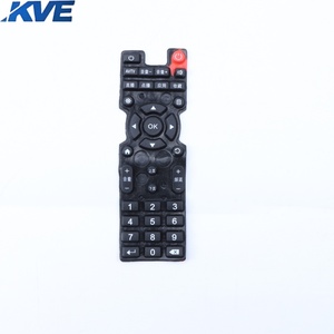 Tùy chỉnh rõ ràng Silicone cao su phun Màn hình in ấn hình chữ nhật nút bàn phím - Product Image 1