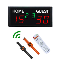 Compteur de points numérique YZ intégré pour le tennis, tableau de scores intérieur pour padel avec mode AD Tiebreak, contrôle à distance et par montre