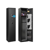 Coffre-fort intelligent pour armes à feu avec empreinte digitale et mot de passe, double verrouillage anti-effraction - Compatible Exportation Transfrontalière