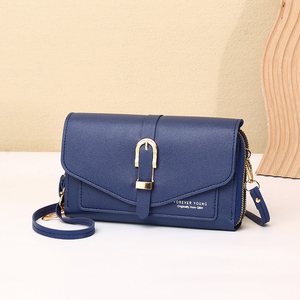 Bolso <span class=keywords><strong>Bandolera</strong></span> de Moda para Mujer, Estilo Nuevo, con Cremallera Doble y Compartimento Largo para Teléfono Móvil - Product Image 6